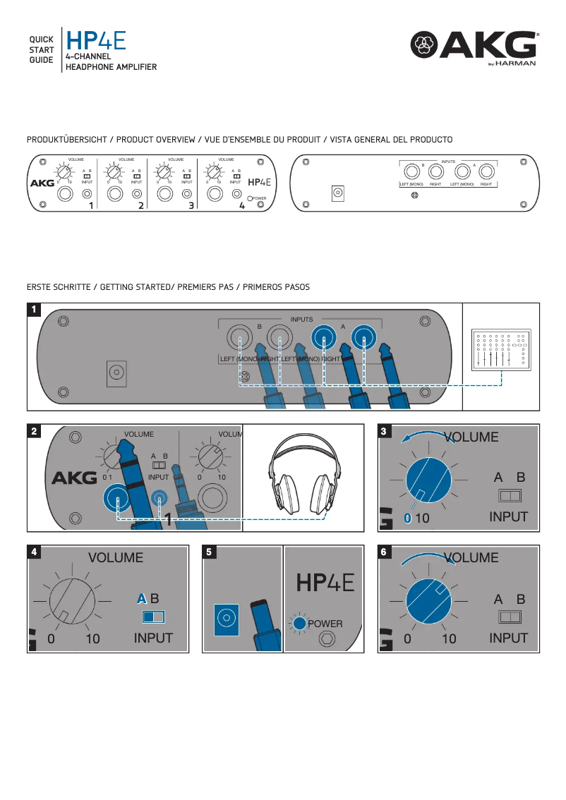 Page 1 of the manual User Manual AKG HP4E