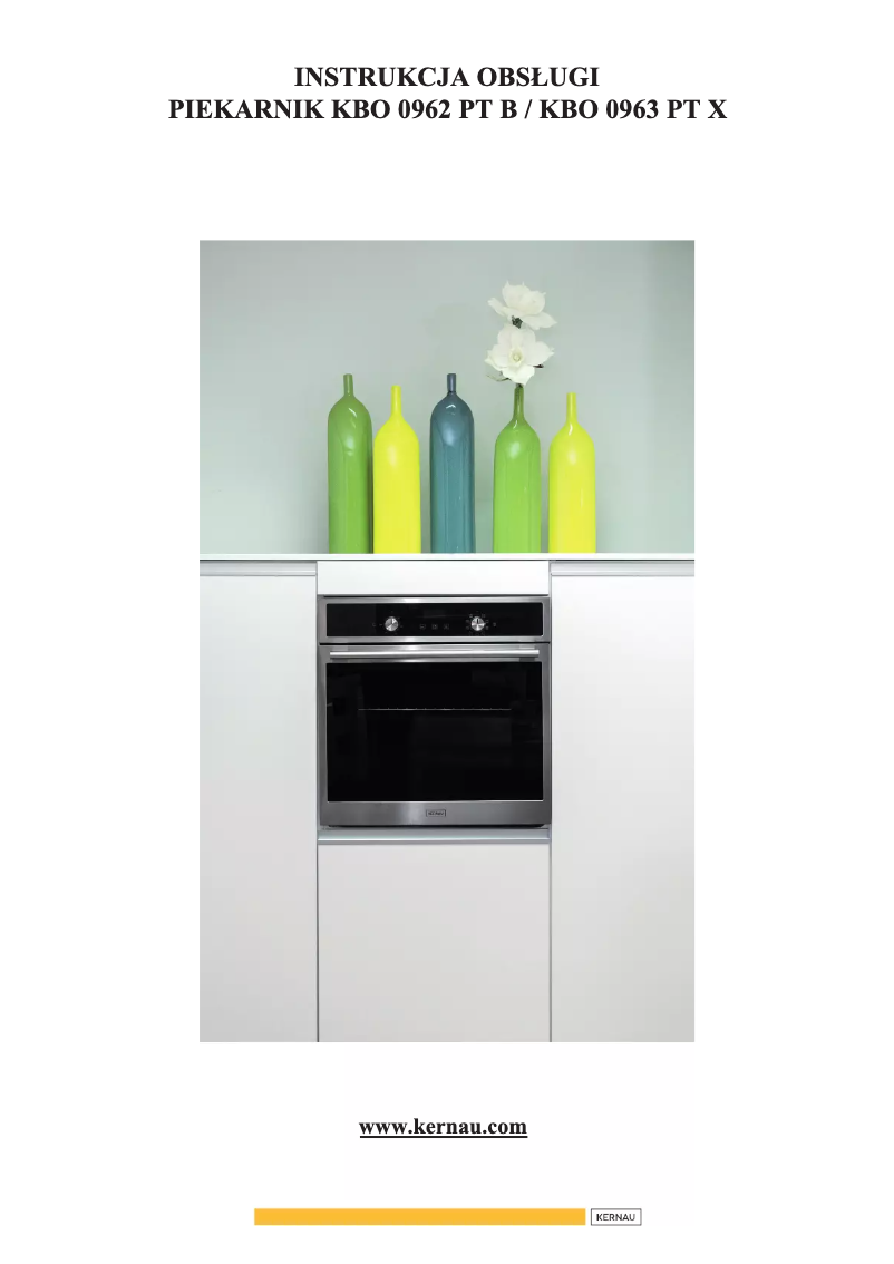 Image de la première page du manuel de l'appareil KBO0962PTB