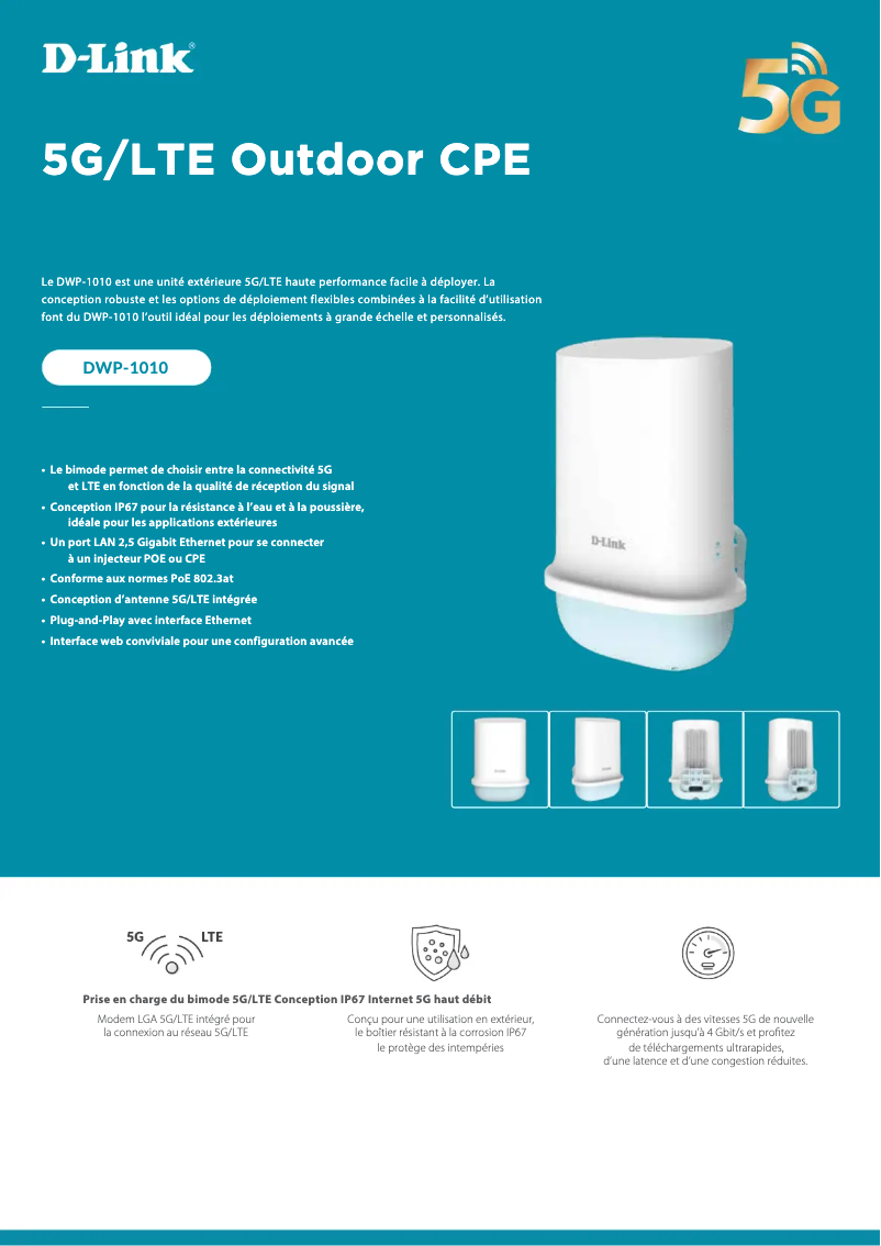 First page image of the manual for DWP-1010