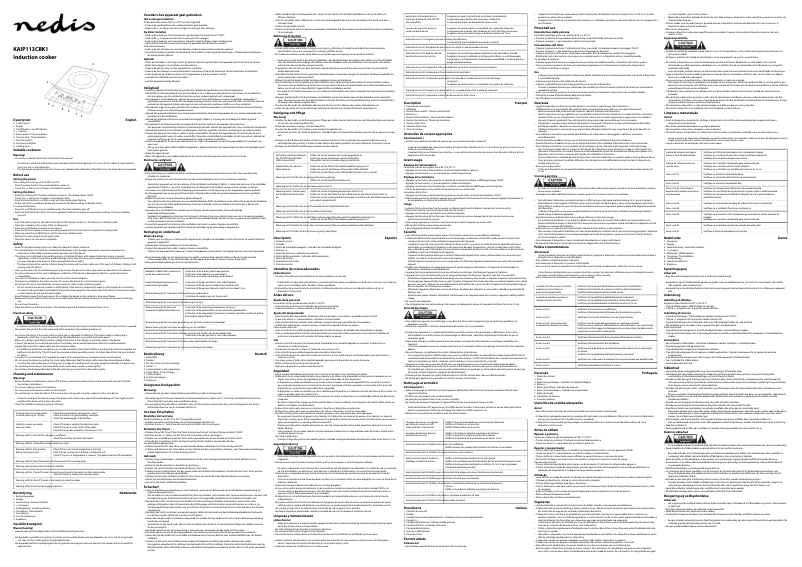 First page image of the manual for KAIP113CBK1