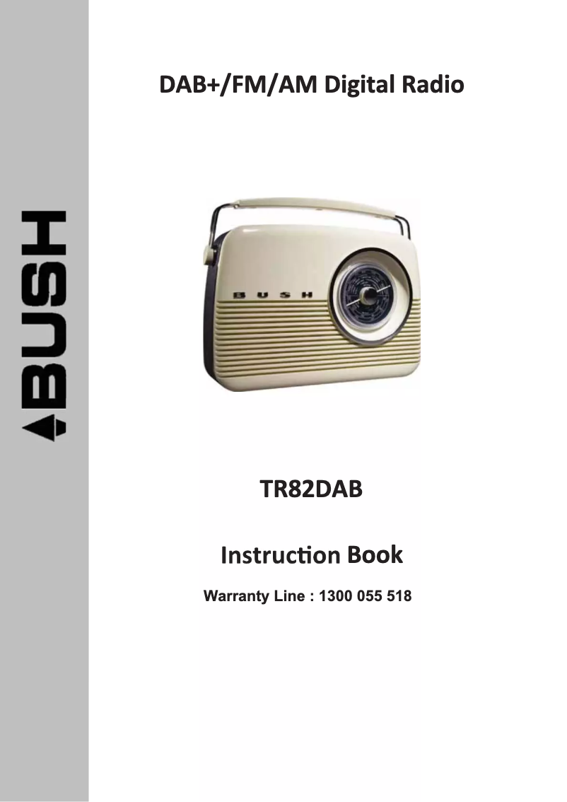 Image de la première page du manuel de l'appareil TR82DAB