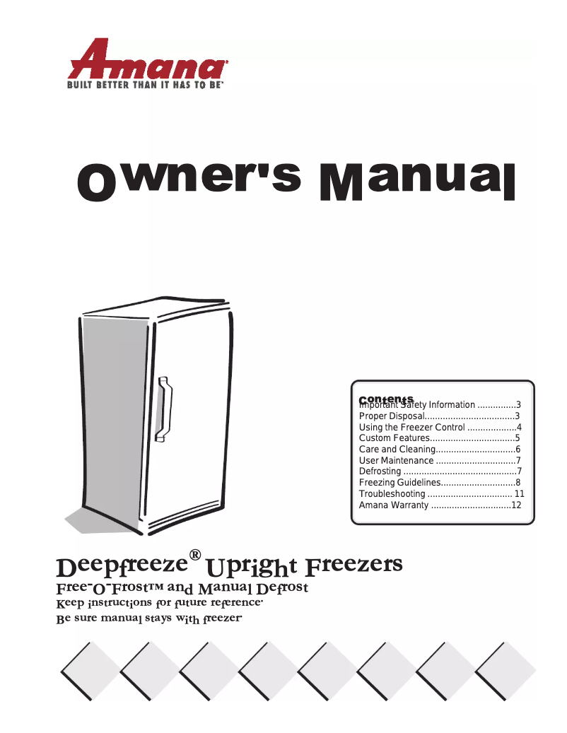 First page image of the manual for AFU1201AW