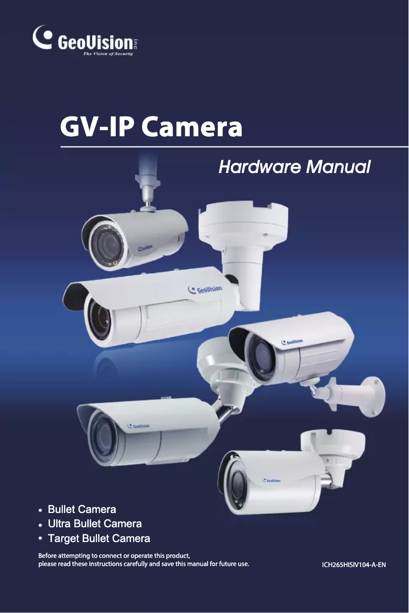 First page image of the manual for Arctic GV-BL5311