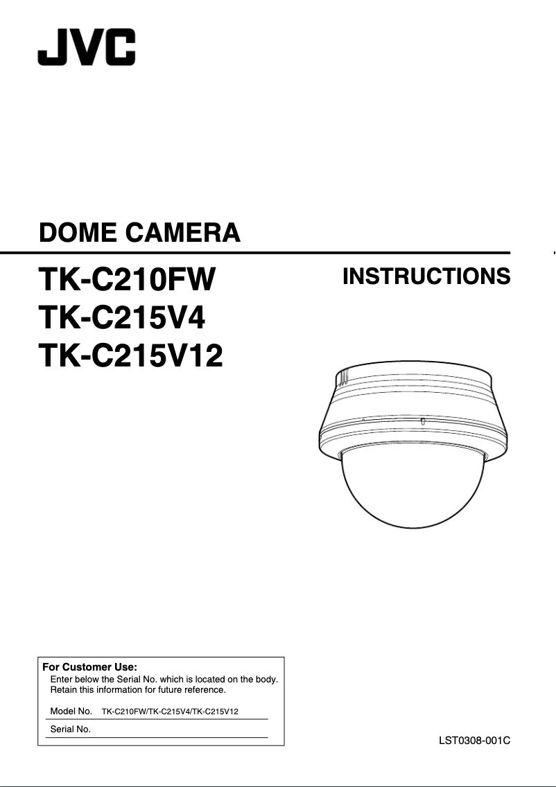 First page image of the manual for TK-C215V4E