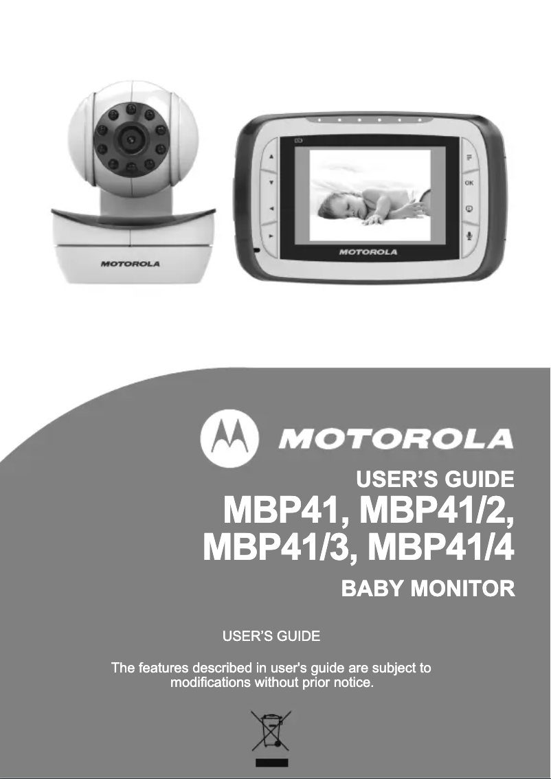 Page 1 of the manual User Manual Motorola MBP41-4