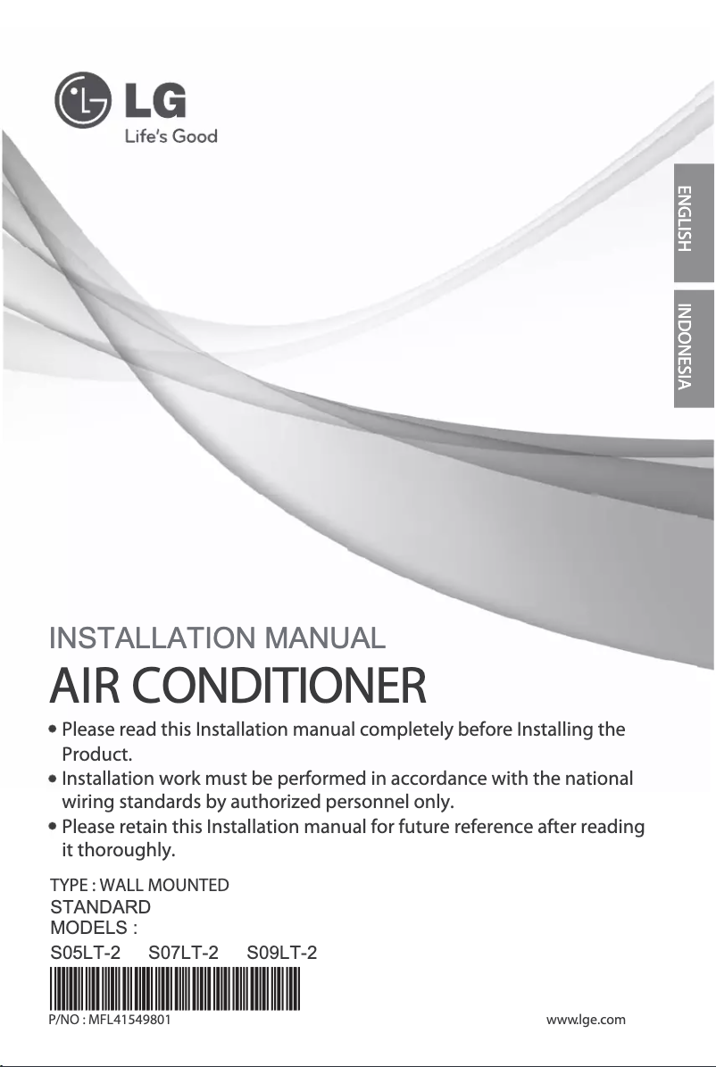 First page image of the manual for SN07LT-2