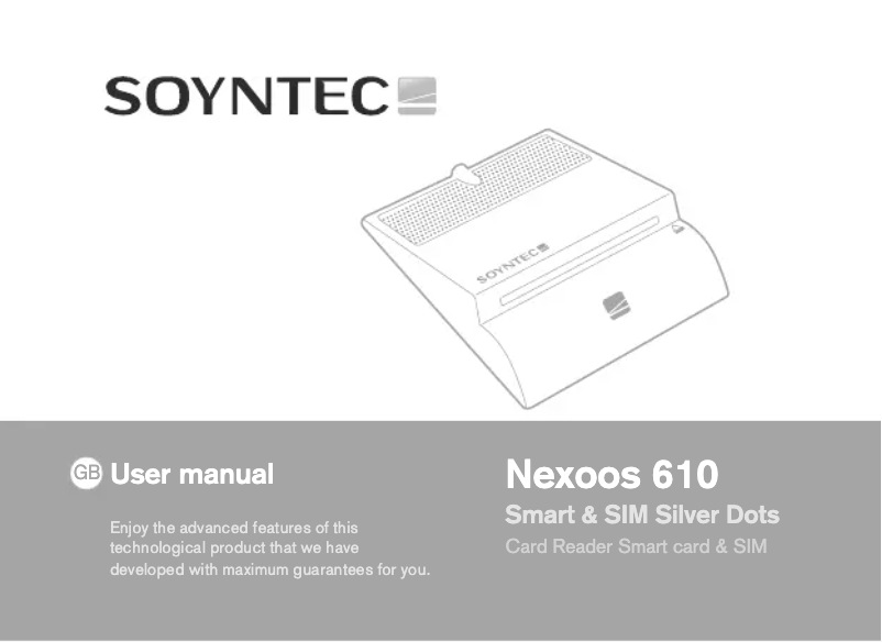 Page 1 de la notice Manuel utilisateur Soyntec Nexoos 610