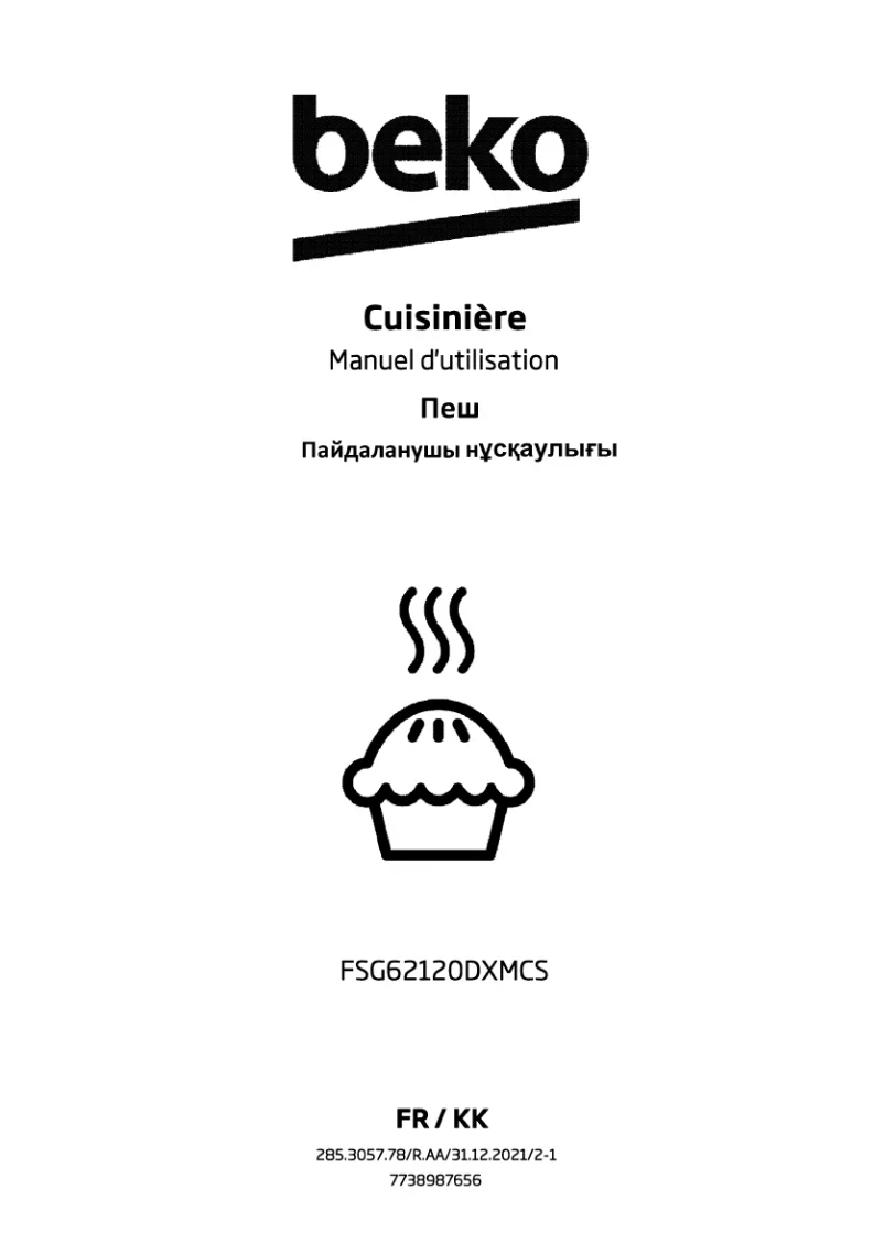 Page 1 of the manual User Manual Beko FSG62120DXMCS