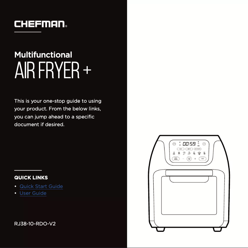 First page image of the manual for Air Fryer+ RJ38-10-RDO-V2