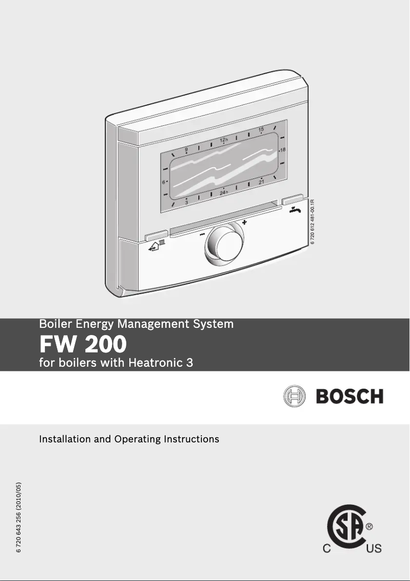 First page image of the manual for FW 200