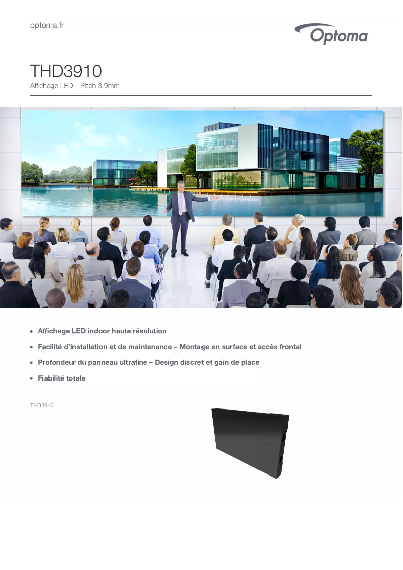 First page image of the manual for THD3910