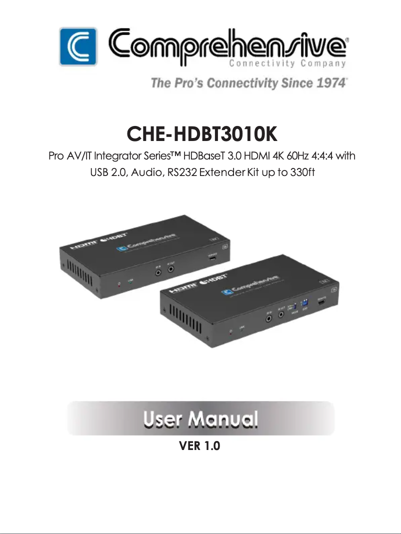 First page image of the manual for CHE-HDBT3010K