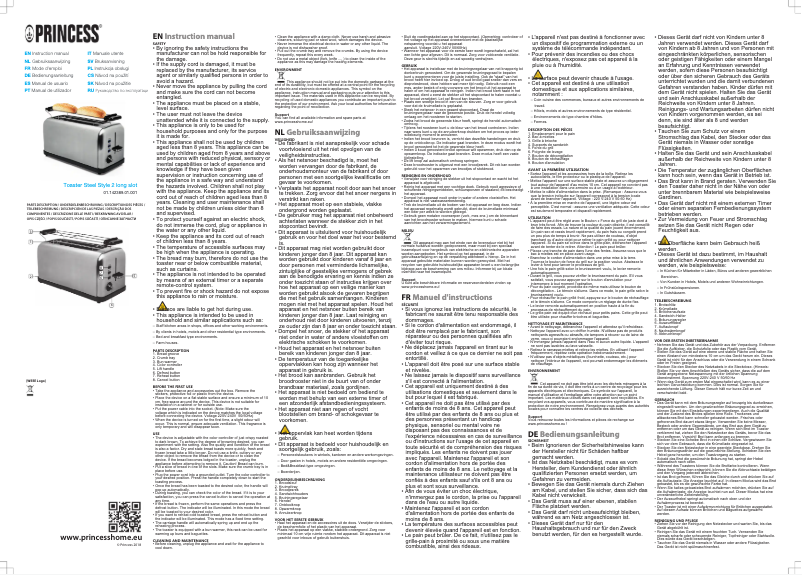 First page image of the manual for Steel Style 142389