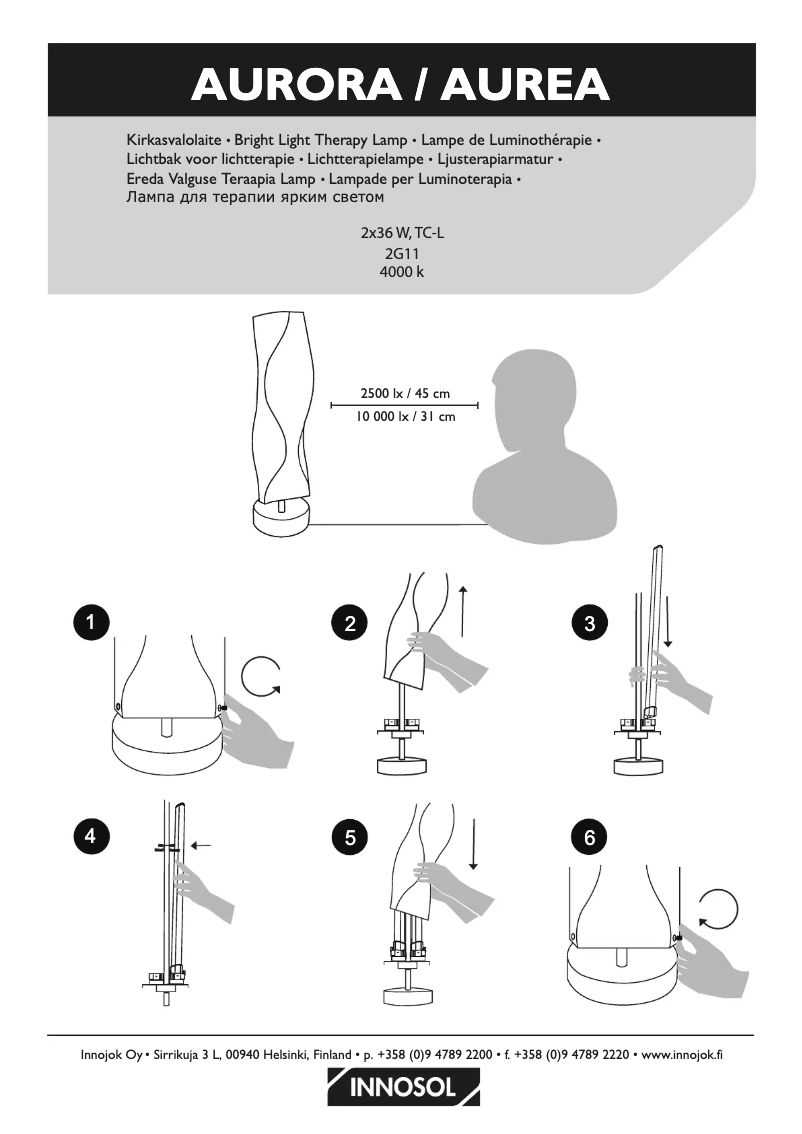 First page image of the manual for Aurora