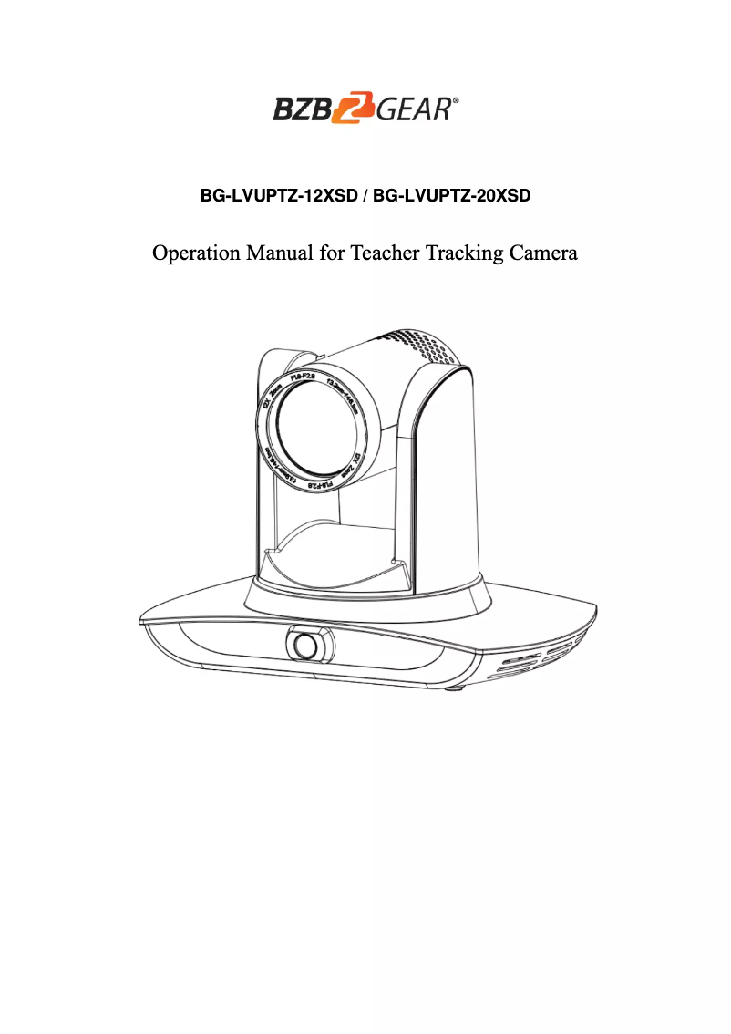 Page 1 of the manual User Manual BZBGear BG-LVUPTZ-20XSD