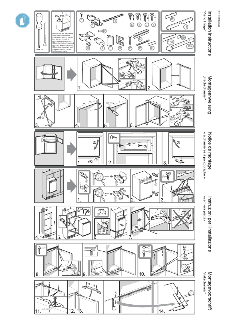 Page 1 of the manual Installation Guide Bosch KIR18V61