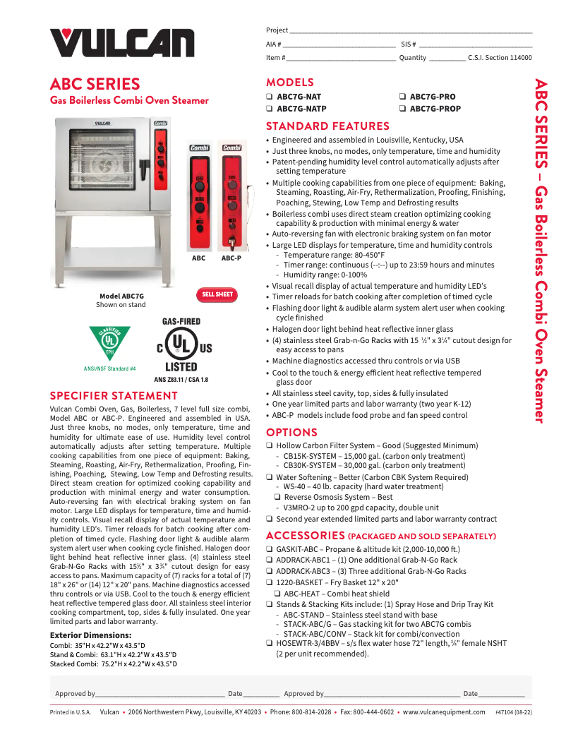 First page image of the manual for ABC7G-P