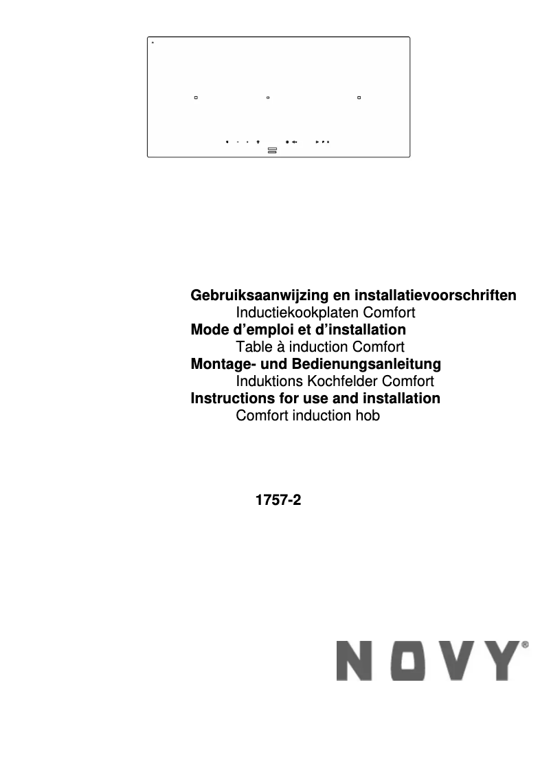 Page 1 of the manual User Manual Novy Comfort 1757