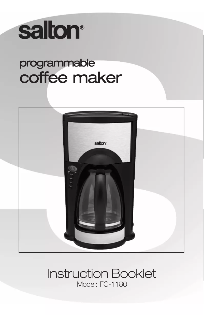 First page image of the manual for FC1180