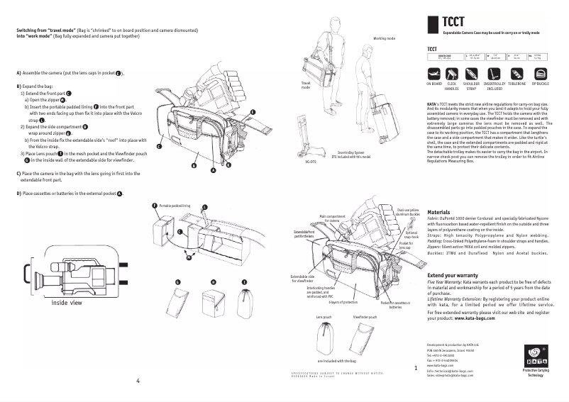 First page image of the manual for TCCT