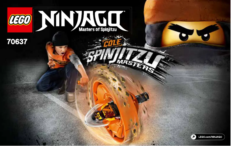 First page image of the manual for Ninjago 70637