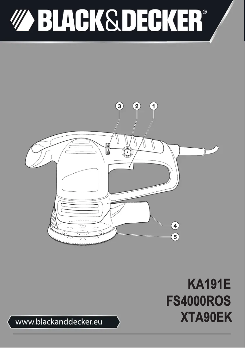 First page image of the manual for XTA90EK