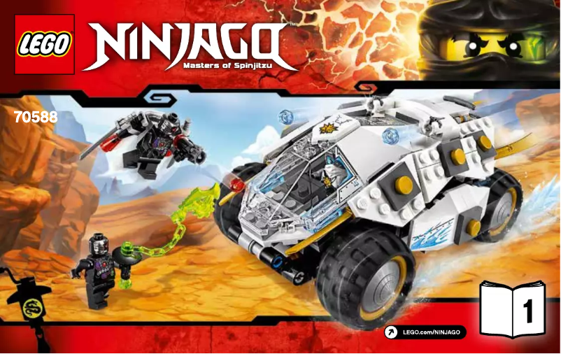 First page image of the manual for Ninjago Titanium Ninja Tumbler