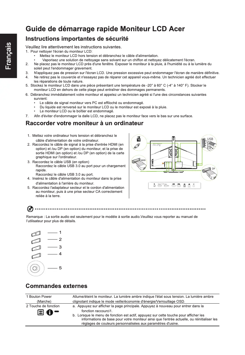 First page image of the manual for ConceptD CP3271KP
