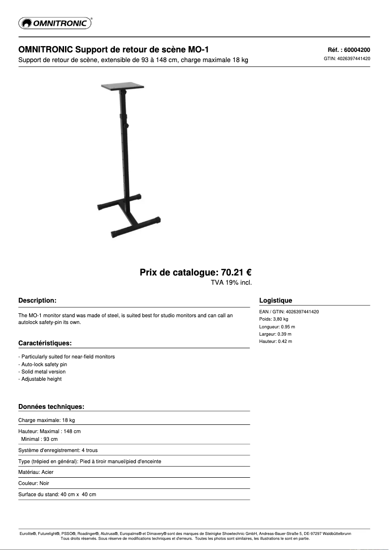 First page image of the manual for MO-1