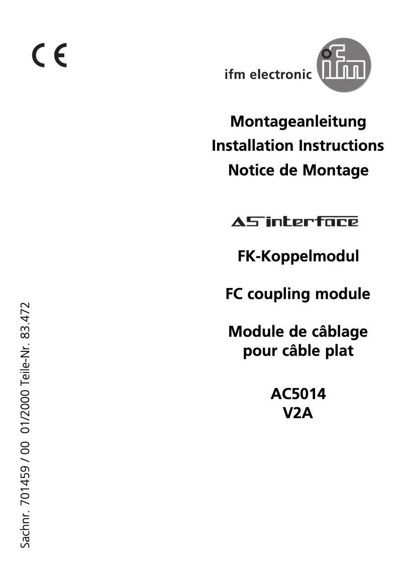 First page image of the manual for AC5014