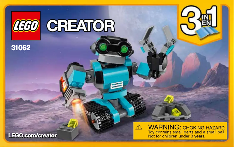 First page image of the manual for Creator 31062