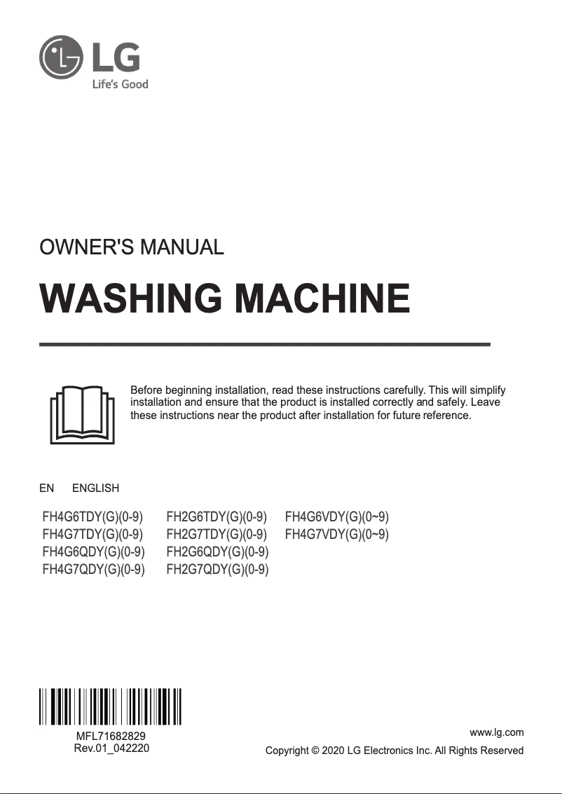 Page 1 of the manual User Manual LG FH4G7QDY5