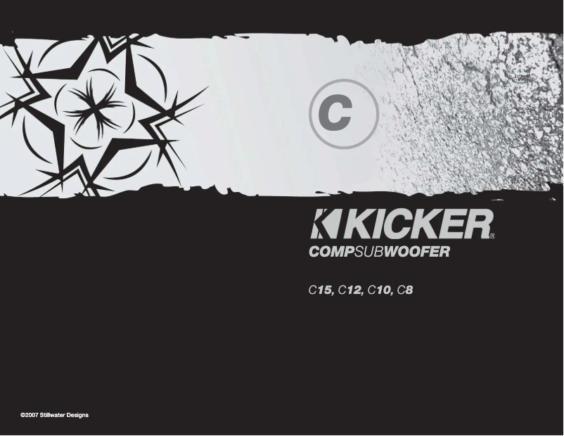 Page 1 de la notice Manuel utilisateur Kicker Comp 10C104