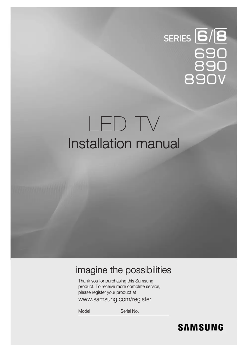 First page image of the manual for HG48AC690DJ