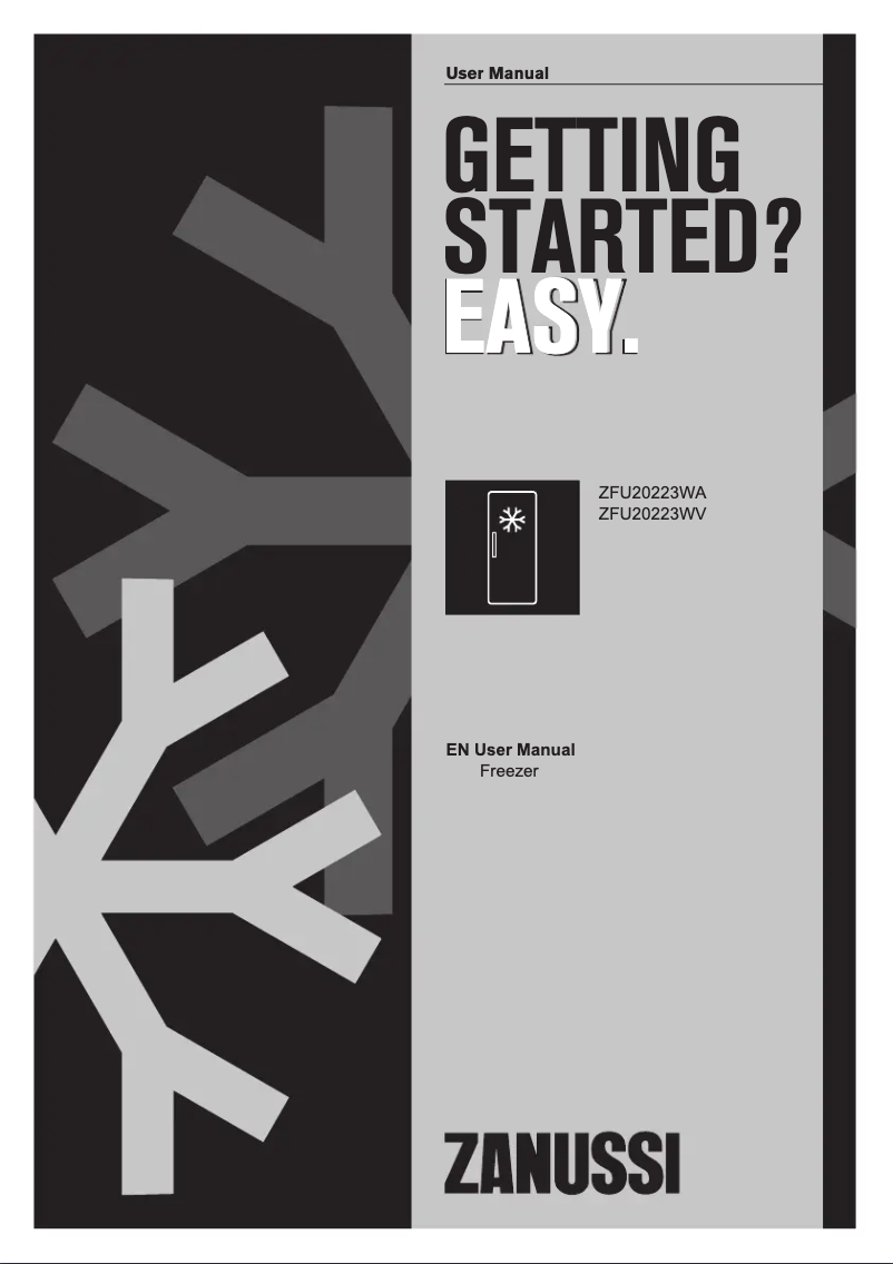 First page image of the manual for ZFU 20223 WV