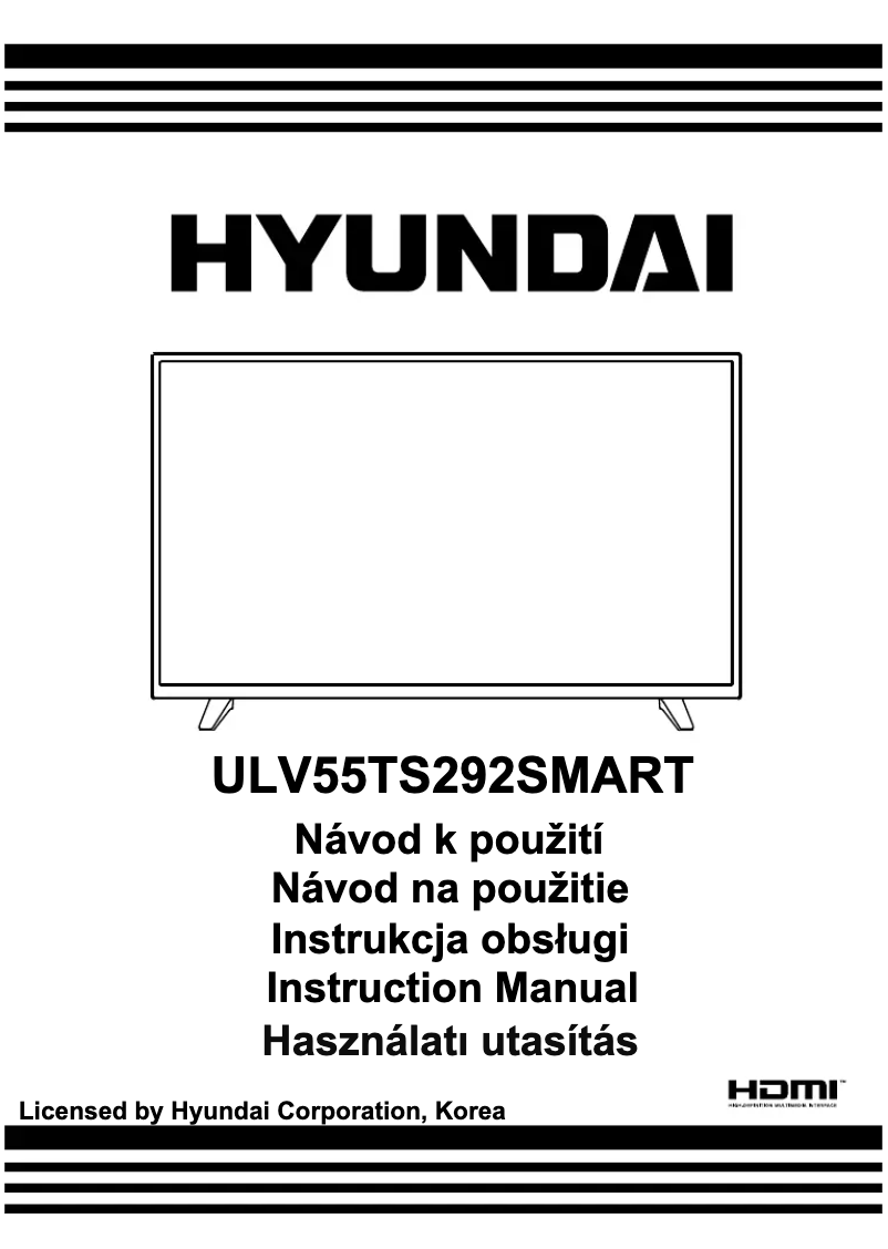 Page 1 of the manual User Manual Hyundai ULV55TS292SMART