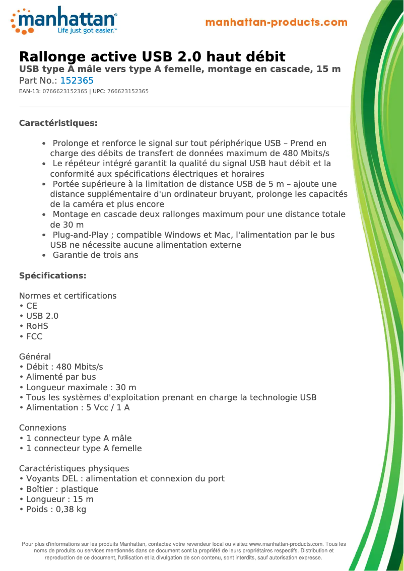 First page image of the manual for 152365