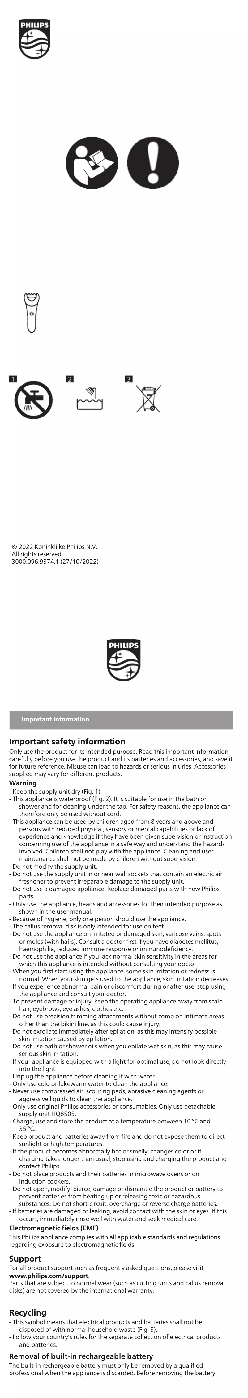 First page image of the manual for BRE735