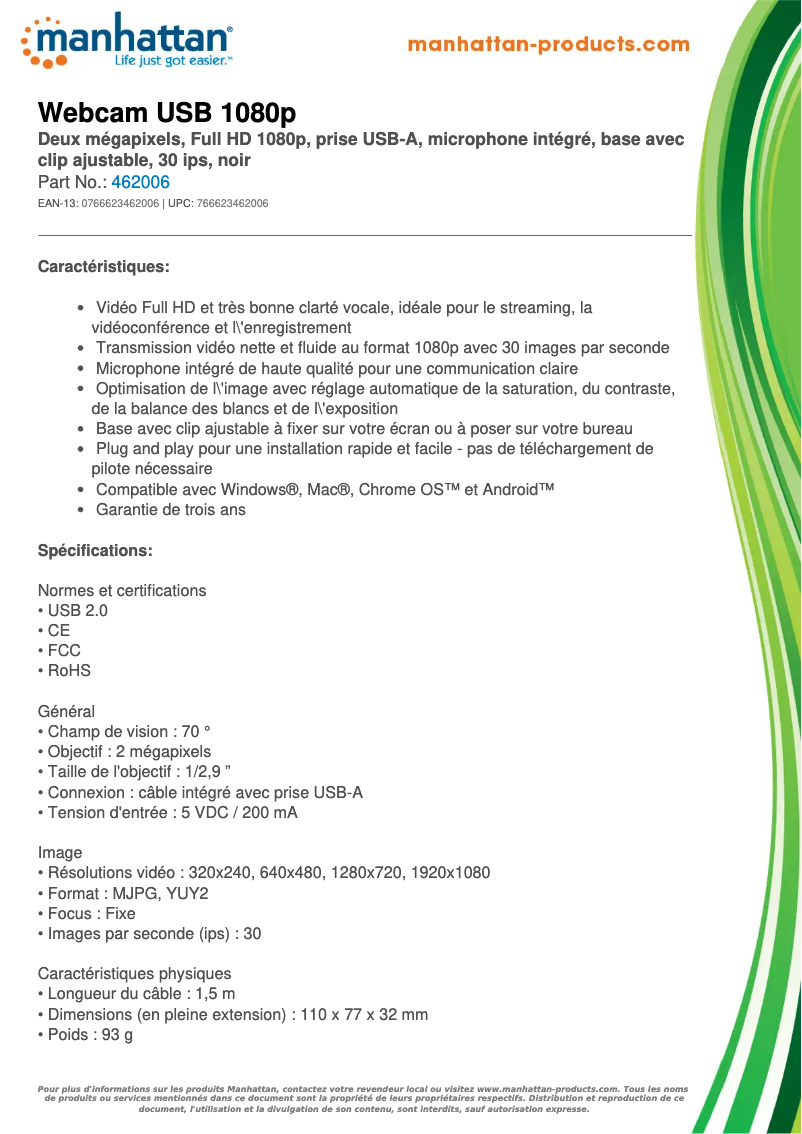 First page image of the manual for 462006