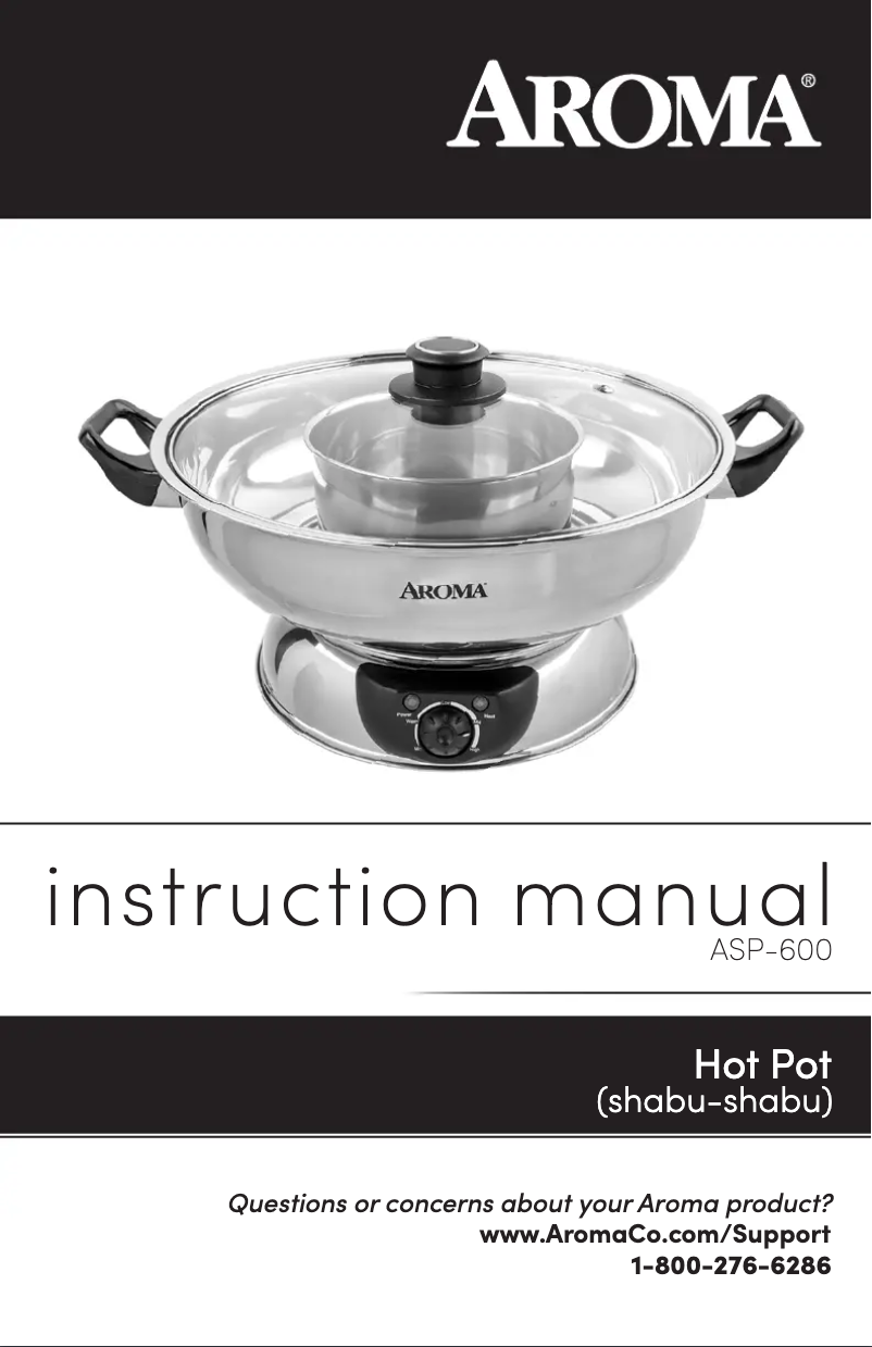 Page 1 of the manual User Manual Aroma ASP-600