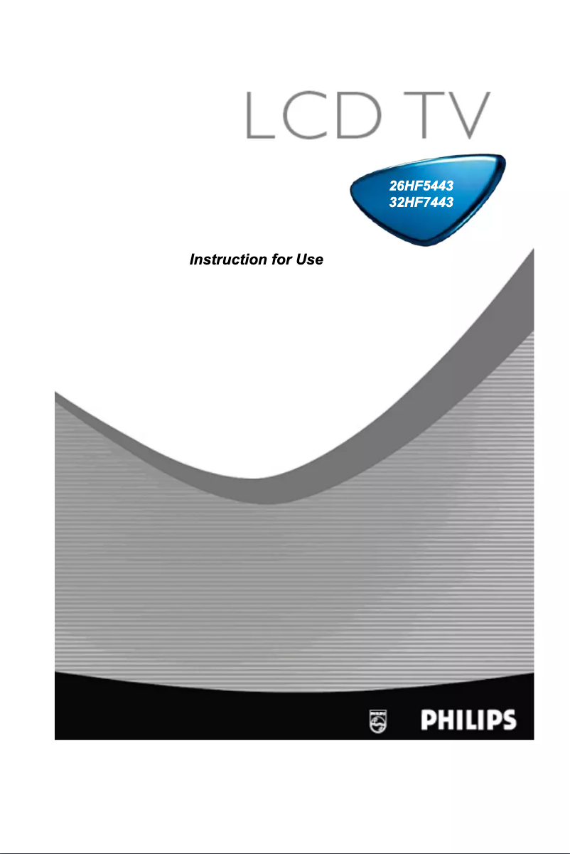 First page image of the manual for 32HF7443