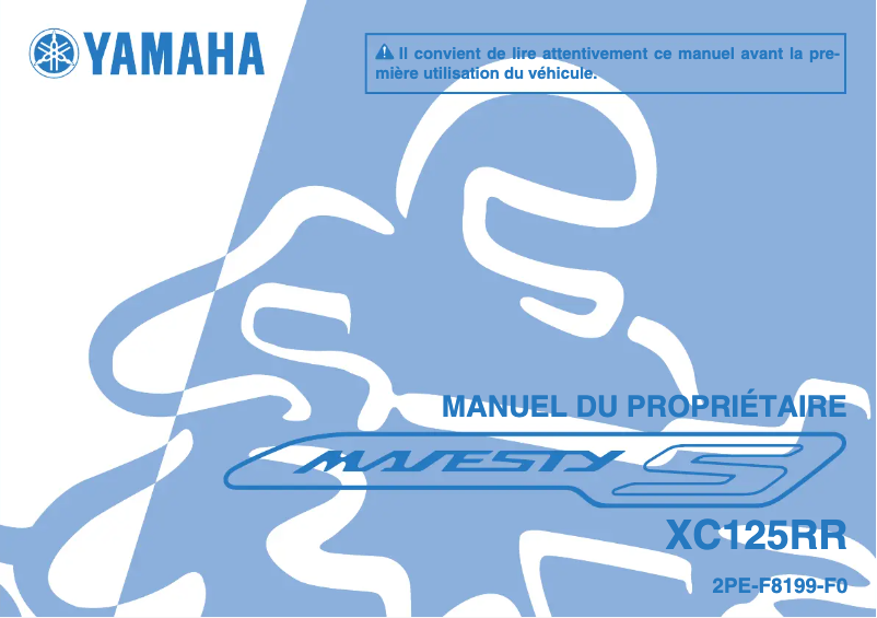 First page image of the manual for Majesty S 125 (2014)