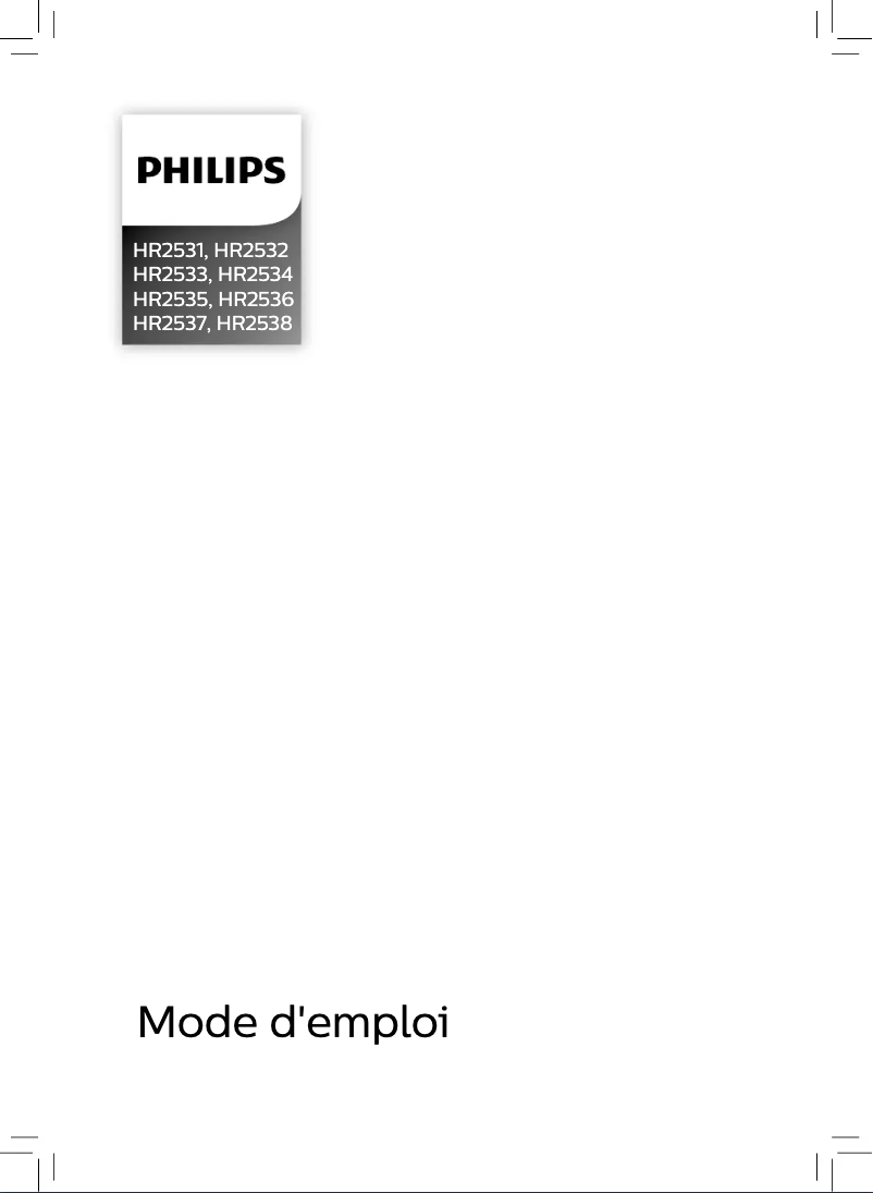 Page 1 of the manual User Manual Philips Daily Collection ProMix HR2536
