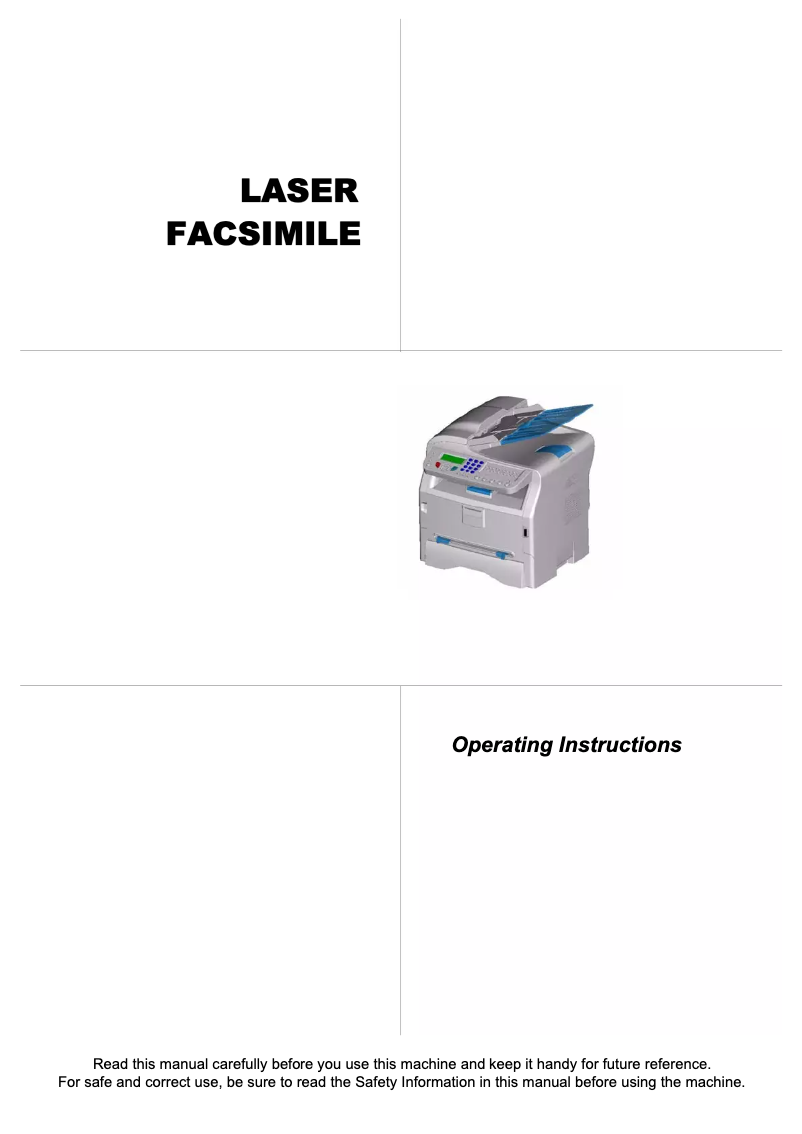 First page image of the manual for F111