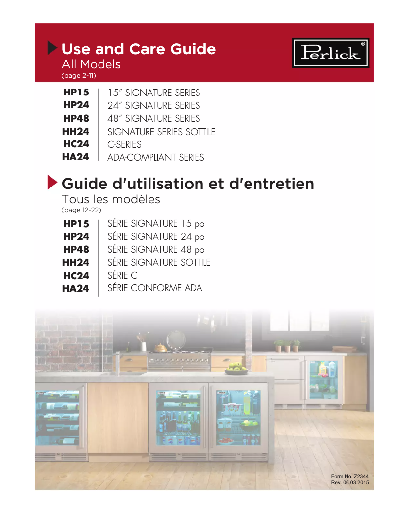 First page image of the manual for HP15RO-3