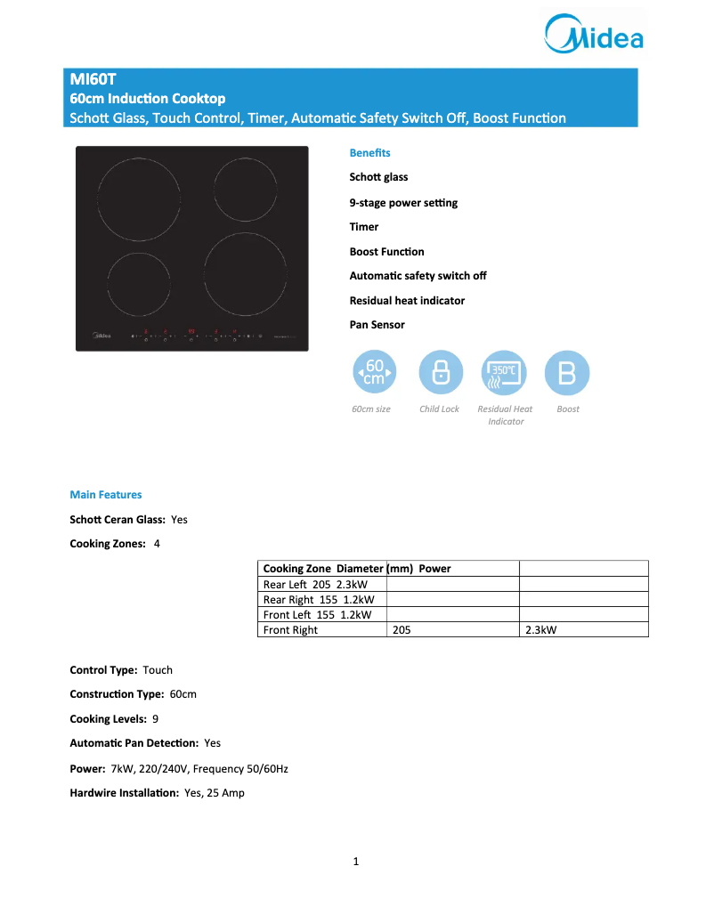 Image de la première page du manuel de l'appareil MI60T