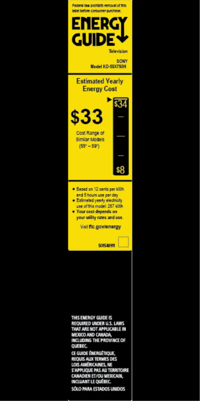 First page image of the manual for KD55X750H