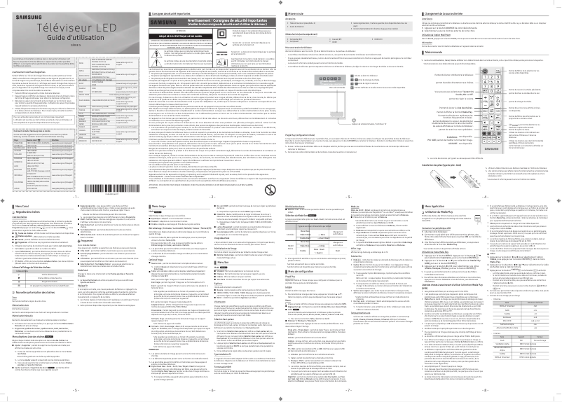 Page 1 of the manual User Manual Samsung UA40N5000AR