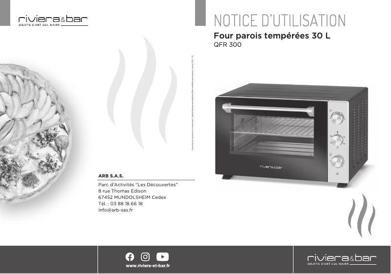 First page image of the manual for QFR300