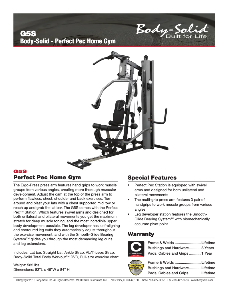 First page image of the manual for G5S